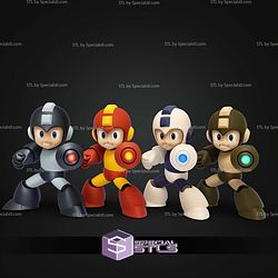 Basic STL Files Megaman Multipart