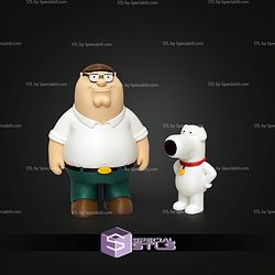 Basic STL Files Peter Griffin Multipart
