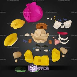 Basic STL Files Wario Super Mario Multipart