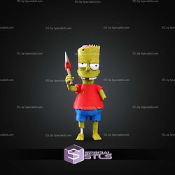 Basic STL Files Zombie Bart Multipart