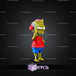 Basic STL Files Zombie Bart Multipart