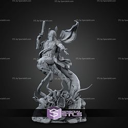 Boba Fett with Monster 1-6 STL Files