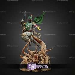 Boba Fett with Monster 1-6 STL Files