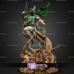 Boba Fett with Monster 1-6 STL Files