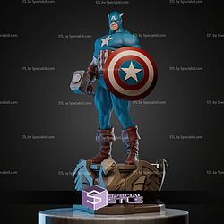 Captain America Museum Pose STL Files