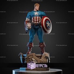 Captain America Museum Pose STL Files