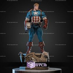 Captain America Museum Pose STL Files