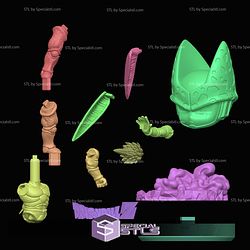 Cell Dragon Ball Z Chibi 75mm STL Files