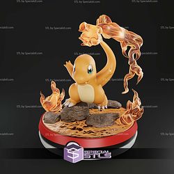 Charmander Pokemon 004 STL Files