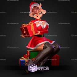 Christmas Deer Furry STL Files