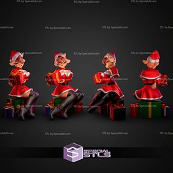 Christmas Deer Furry STL Files
