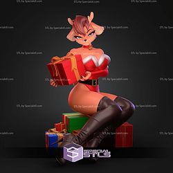 Christmas Deer Furry STL Files