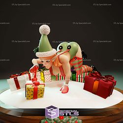 Christmas Snow Ball Sexy Girl STL Files