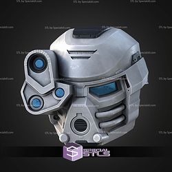 Cosplay STL Files Bionicle Spartan Mashup Kopaka Helmet