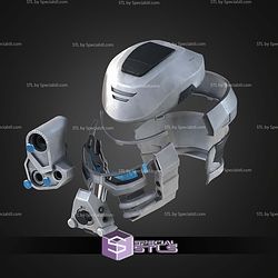Cosplay STL Files Bionicle Spartan Mashup Kopaka Helmet