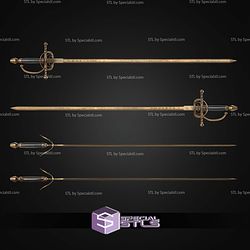 Cosplay STL Files Expedition 33 Maellum Sword