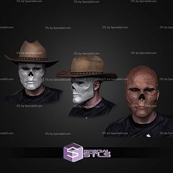 Cosplay STL Files Ghoul Face Mask