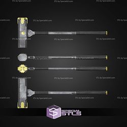 Cosplay STL Files Helldivers 2 Breaching Hammer