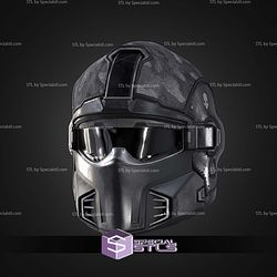 Cosplay STL Files Helldivers 2 Shadow Paragon Helmet