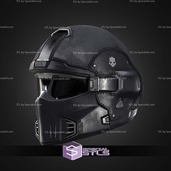 Cosplay STL Files Helldivers 2 Shadow Paragon Helmet