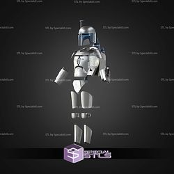 Cosplay STL Files Jango Fett Helmet and Armor