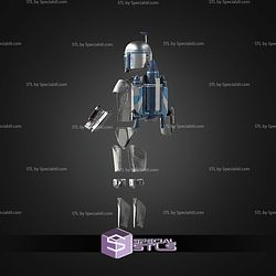 Cosplay STL Files Jango Fett Helmet and Armor