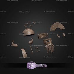 Cosplay STL Files Lacerta Legate Fallout Helmet V2