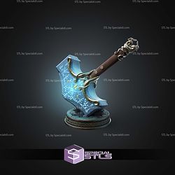 Cosplay STL Files Mjolnir Hammer God of War Ragnarok