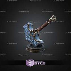 Cosplay STL Files Mjolnir Hammer God of War Ragnarok
