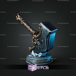Cosplay STL Files Mjolnir Hammer God of War Ragnarok
