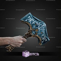 Cosplay STL Files Mjolnir Hammer God of War Ragnarok