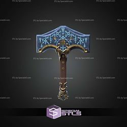 Cosplay STL Files Mjolnir Hammer God of War Ragnarok