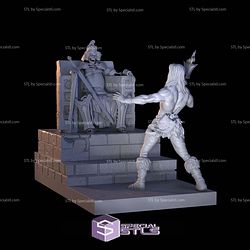 Crow Skeletor King Throne STL Files