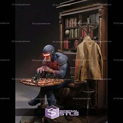 Cyclops X Men Play Chess Scene STL Files