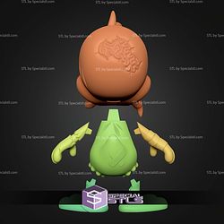 Daffy Duck Chibi Zombie STL Files