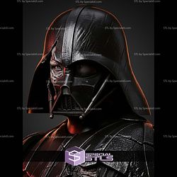 Darth Vader Battle Damage H495mm STL Files
