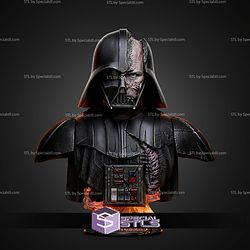 Darth Vader Battle Damage Portrait Bust H308mm STL Files