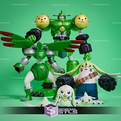 Digimon Zerimon Evolution Line STL Files