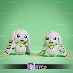 Digimon Zerimon Evolution Line STL Files