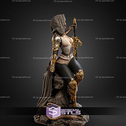 Elyssia Girl with Sword STL Files