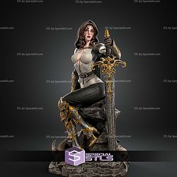 Elyssia Girl with Sword STL Files