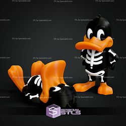 Flexi Skeleton Daffy Duck Halloween STL Files