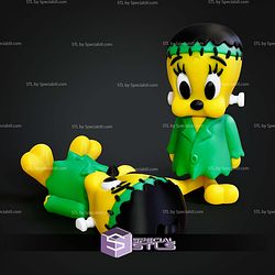 Flexi Tweety Frankenstien Halloween STL Files