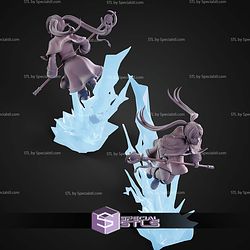 Frieren and Staff 250mm STL Files