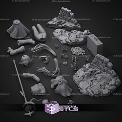 Frieren Blue Flower 200mm STL Files