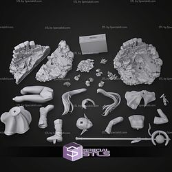 Frieren Blue Flower 200mm STL Files