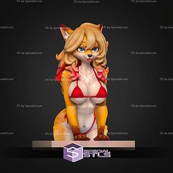 Furrry Fox Pool 150mm STL Files