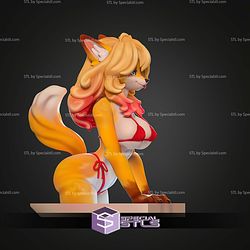 Furrry Fox Pool 150mm STL Files