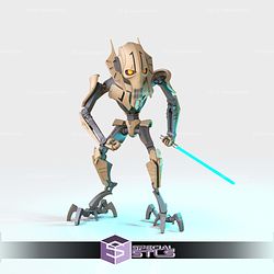 General Grievous Multipart STL Files