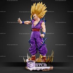 Gohan SSJ2 Shoot 250mm STL Files